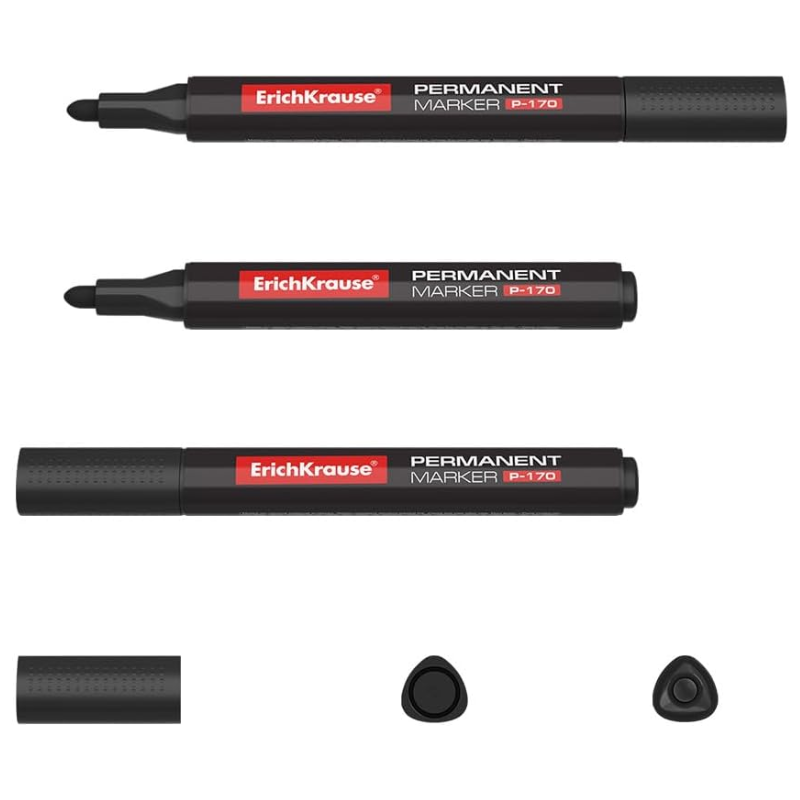 Erich Krause P-170 Permanent Marker - Black