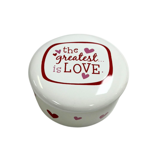 Lighthouse The Greatest Is Love Keepsake Box - 3"H x 3"W