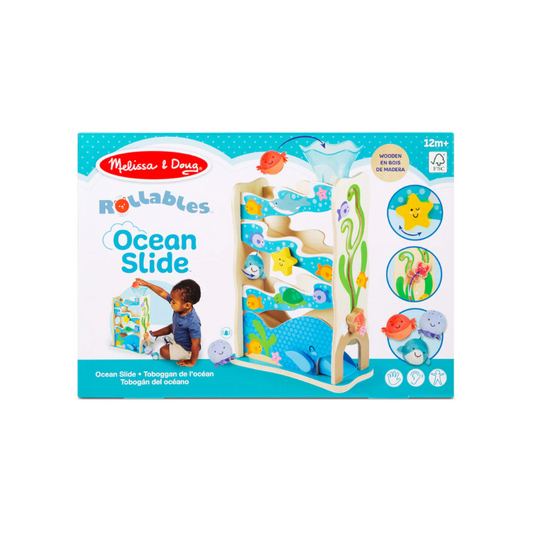 Melissa & Doug - Rollables Wooden Ocean Slide