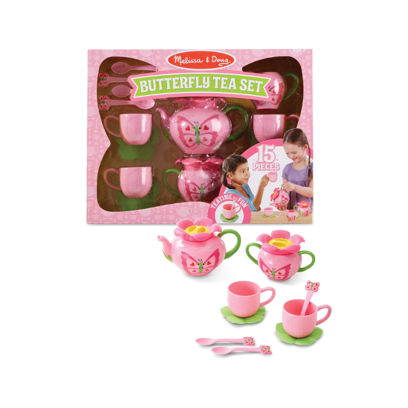 Melissa & Doug - Bella Butterfly Pretend Play Tea Set