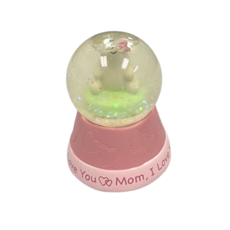 Musical Water Globe - I Love You Mom - 2.5"H x 2.5"W