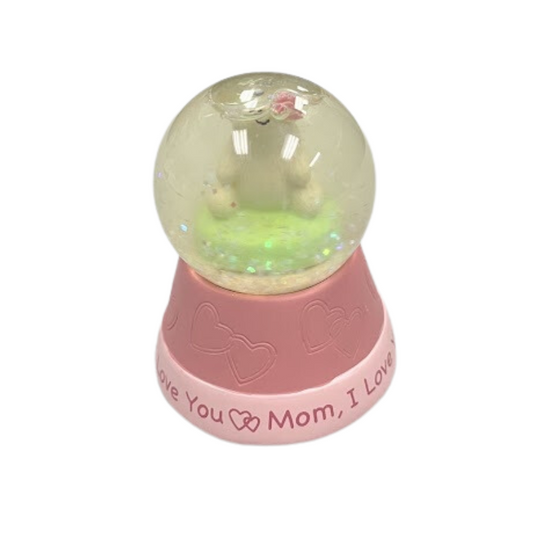 Musical Water Globe - I Love You Mom - 2.5"H x 2.5"W