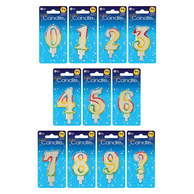 Numbered Candles - The Up Shop – Very Exciting Things Ltd.