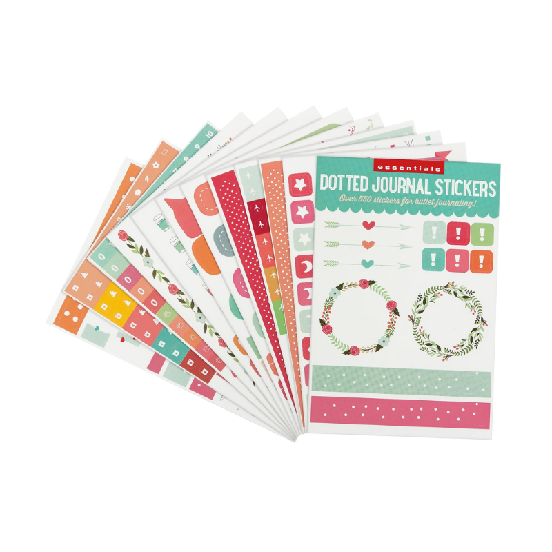 Peter Pauper Essentials Dotted Journal Planner Stickers