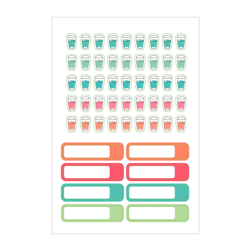 Peter Pauper Essentials Dotted Journal Planner Stickers