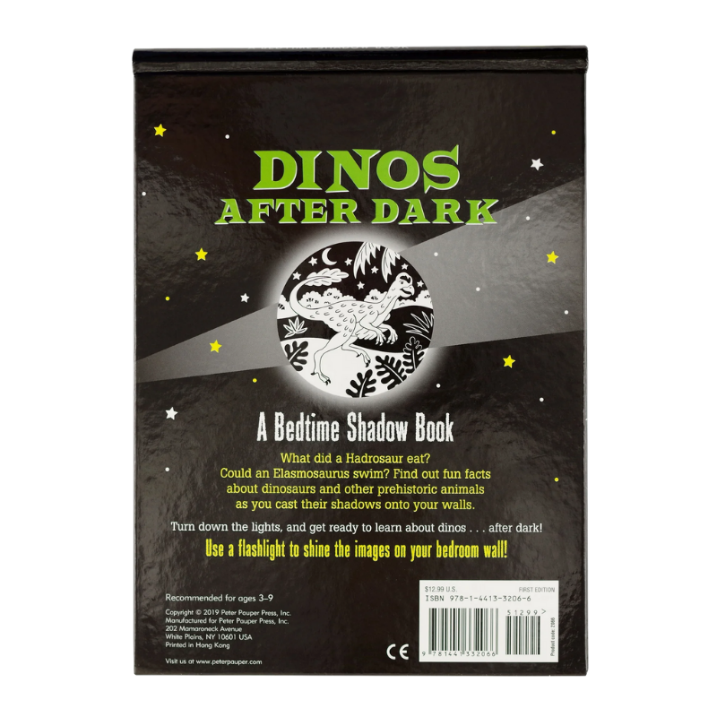 Peter Pauper Dinos After Dark Shadow Book