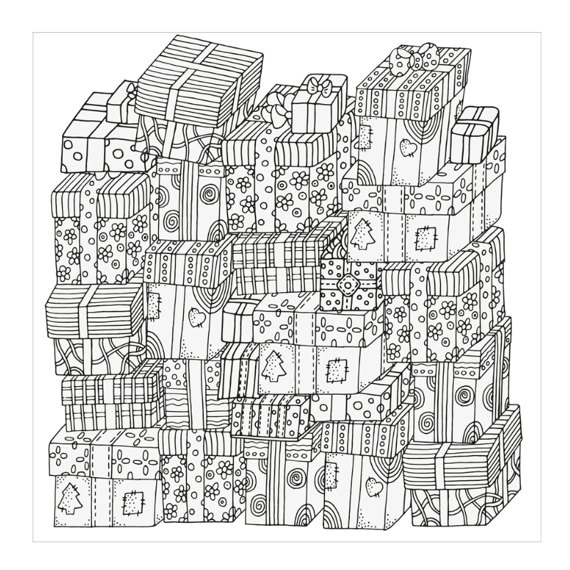 Peter Pauper Home for Christmas Colouring Book