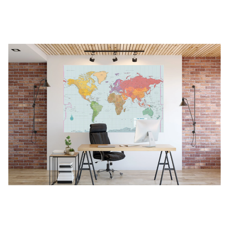 Peter Pauper Oversized World Wall Map