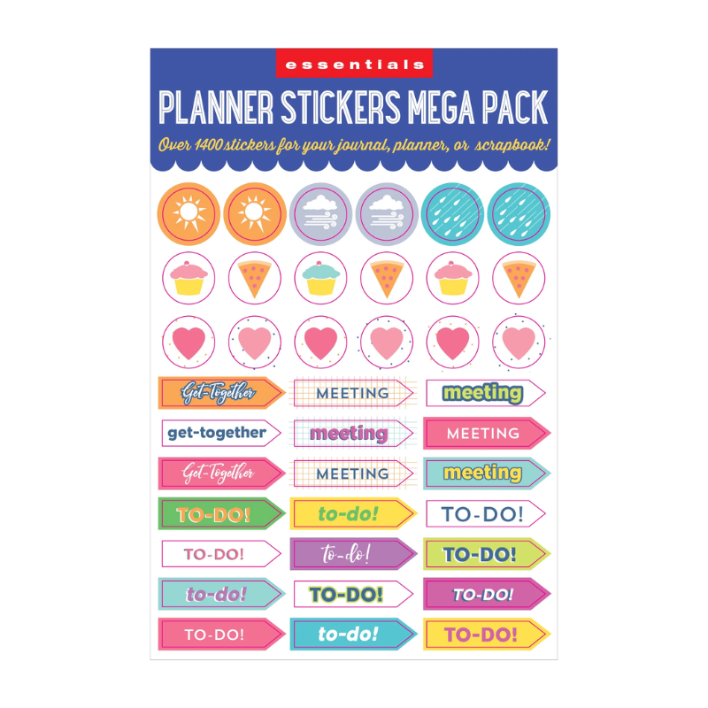 Peter Pauper Essentials Planner Stickers Mega Pack