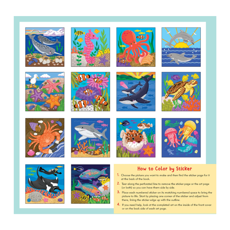 Peter Pauper My First Colour-By-Sticker Book - Under the Sea