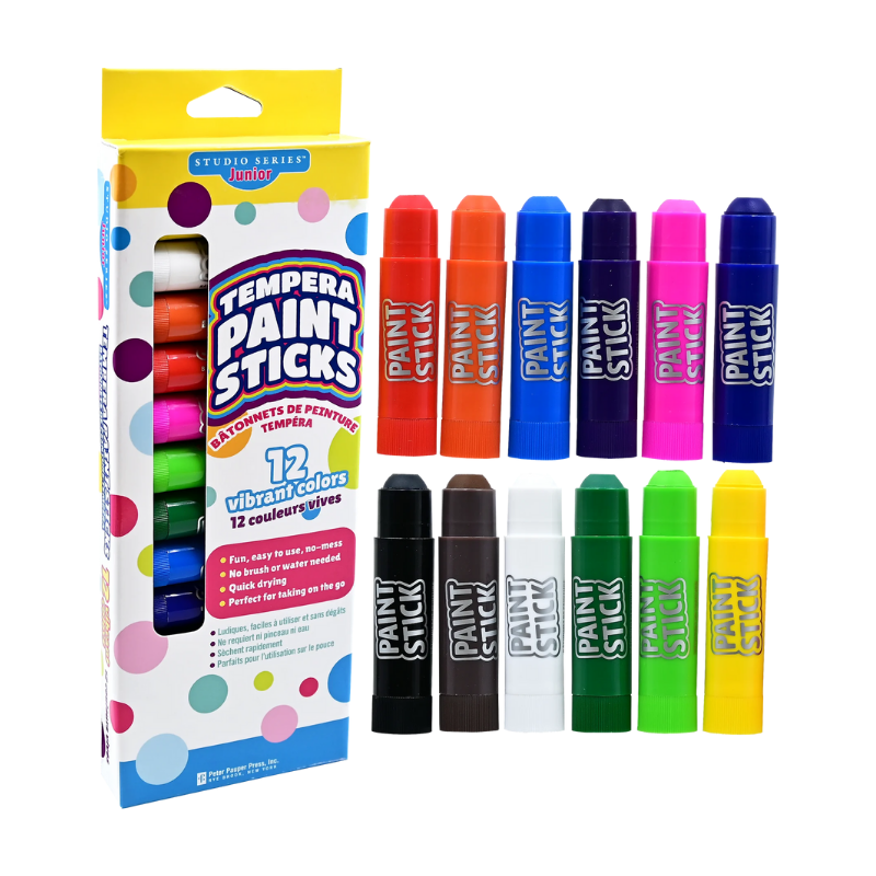 Peter Pauper Studio Series Junior Tempera Paint Sticks (12/Pack)