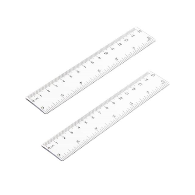 Clear 6” Plastic Ruler