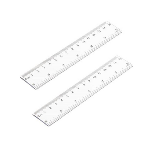 Clear 6” Plastic Ruler