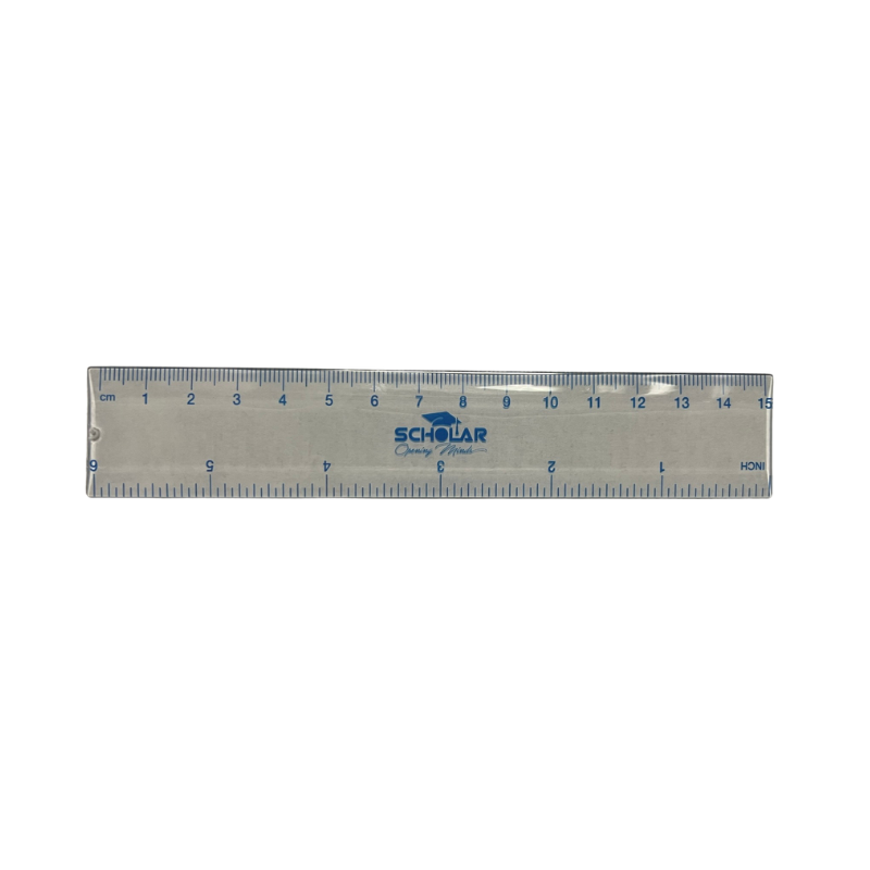Reading Ruler Clear Scholar 15cm / 6
