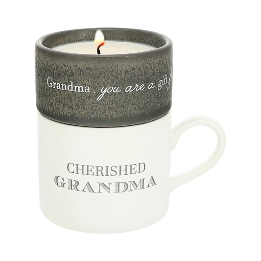 Pavilion Stacking Mug and Candle Set - Grandma