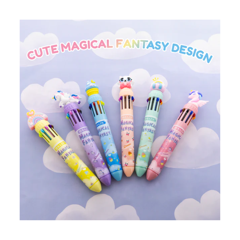 BAZIC 10 Colour Pen - Magical Series