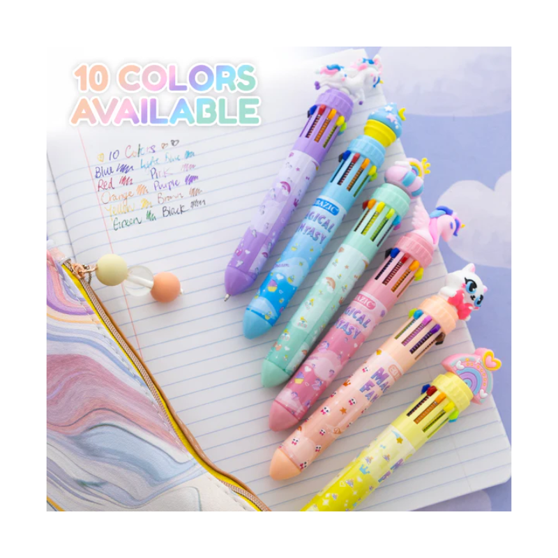 BAZIC 10 Colour Pen - Magical Series