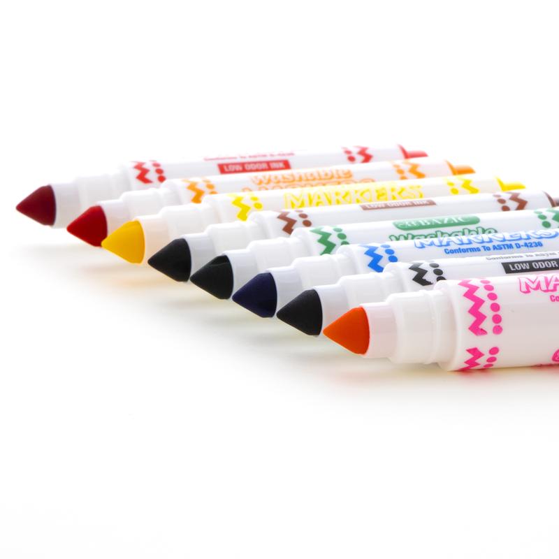 BAZIC Broad Line Mini Washable Markers (10/Pack)