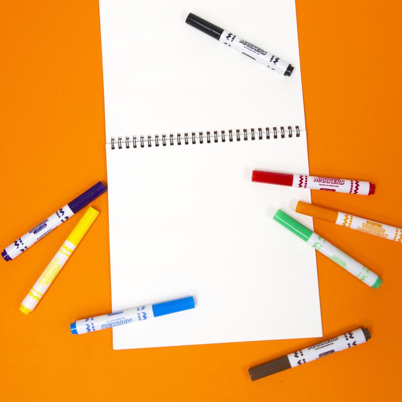 BAZIC Broad Line Mini Washable Markers (10/Pack)