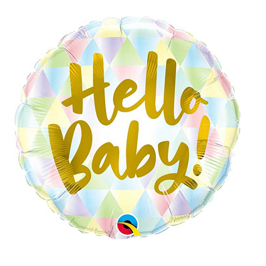 18" Hello Baby! Foil Balloon