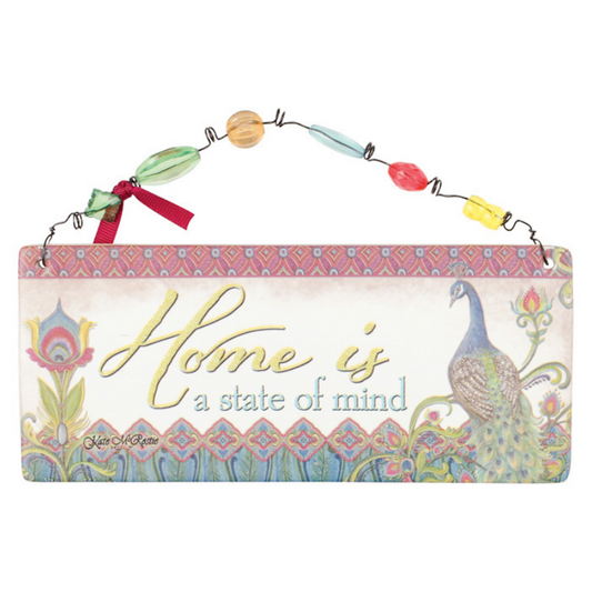 Carson Home Accents Peacock Splendor Home Message Bar