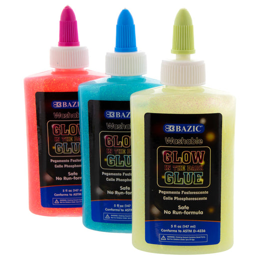 BAZIC 5oz / 147ml Glow In The Dark Glue