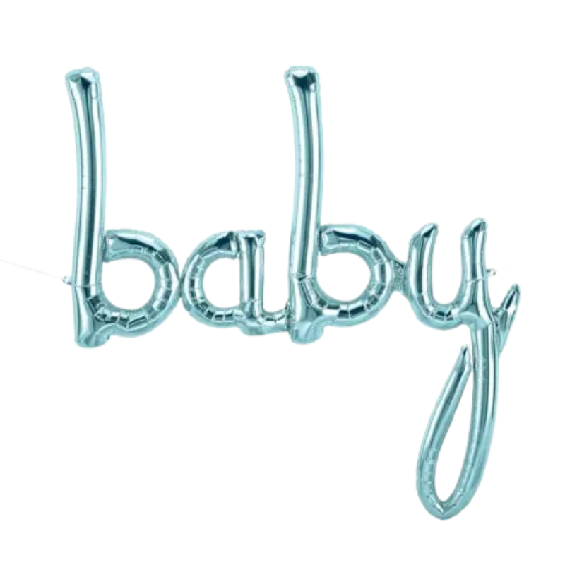 34" Baby Script Foil Balloon