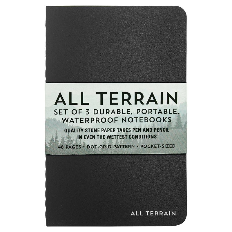 Peter Pauper All Terrain 3pc Waterproof Notebook Set