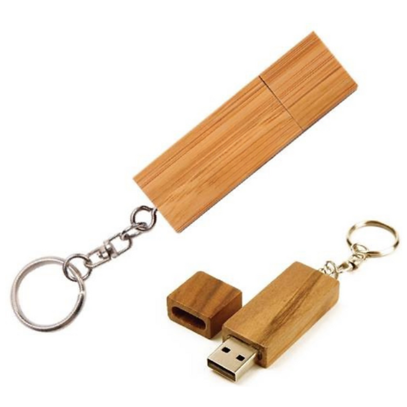 32GB Bamboo Flashdrive Keyring