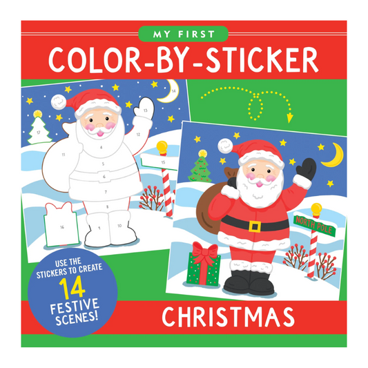 Peter Pauper My First Colour-by-Sticker Christmas Book