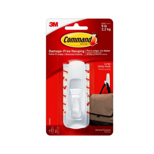 3M Command White Large Utility Hooks (1/Pack)