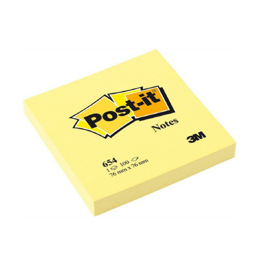 3M Yellow 3" X 3" Post-it Notes (100 Sheets)