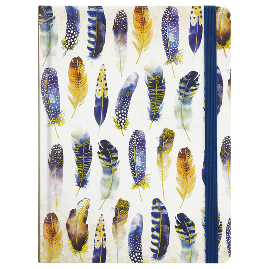 Peter Pauper Watercolor Feathers Journal - 6" x 8"