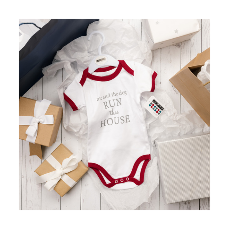 Pavilion Burgundy Trimmed Onesie - Run The House