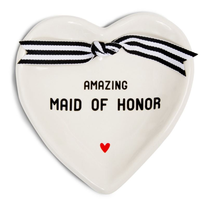 Pavilion Heart-Shaped Keepsake Dish - Maid of Honour