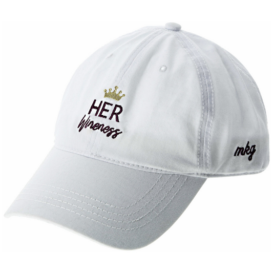 Pavilion White Adjustable Cap - Her Wineness