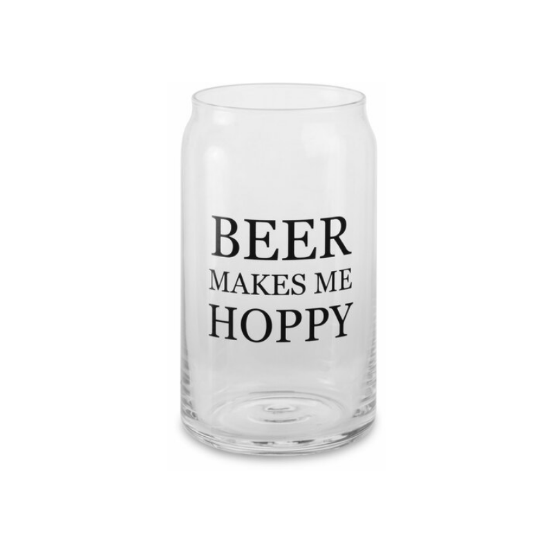 Pavilion 16oz Beer Can Glass - Beer Makes Me Hoppy