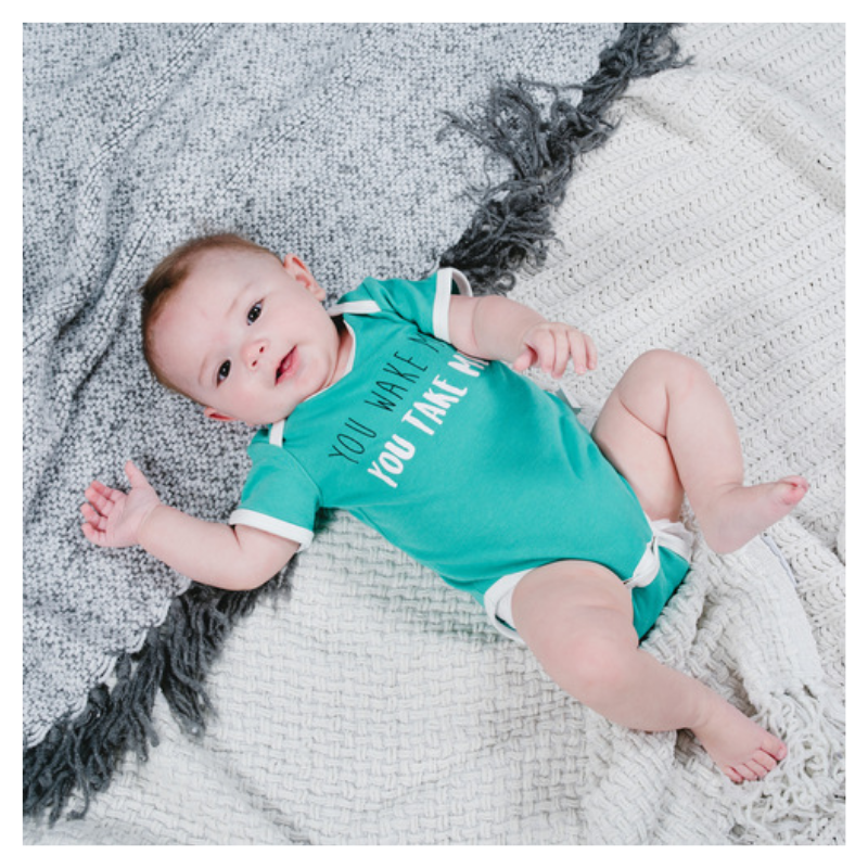 Pavilion Teal Onesie - You Wake Me