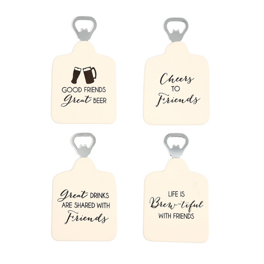 Pavilion Bottle Opener Coaster Set - Friends