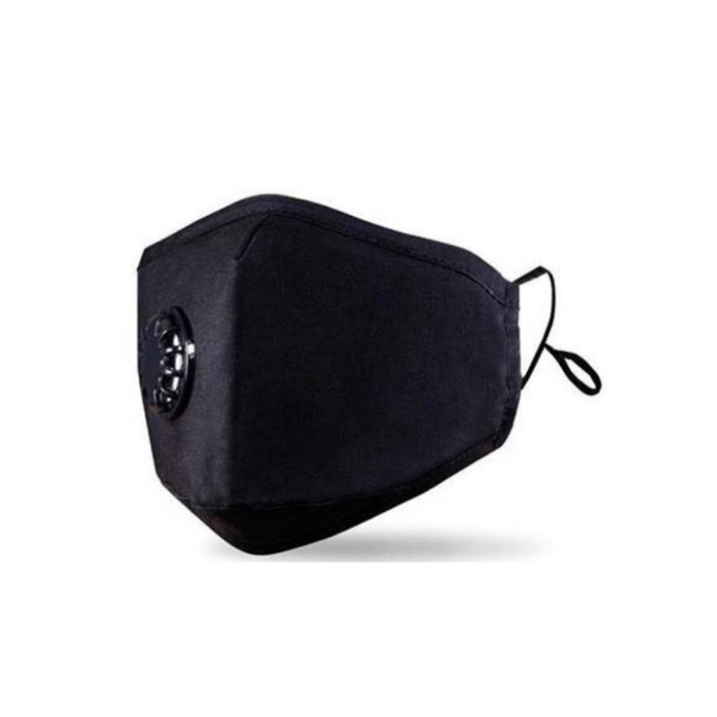 Adjustable Cloth Mask with Breathing Valve and Filter