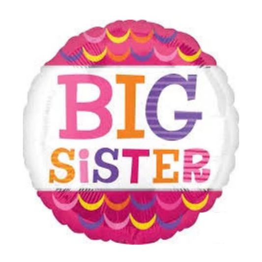 17" Big Sister Foil Balloon