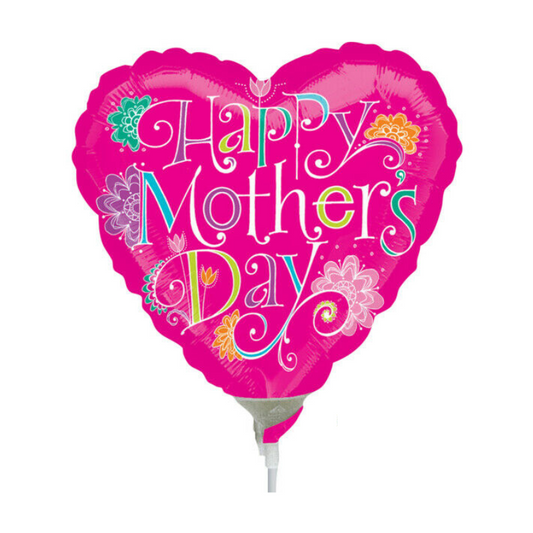 28" Happy Mother's Day Heart Shaped Foil Balloon