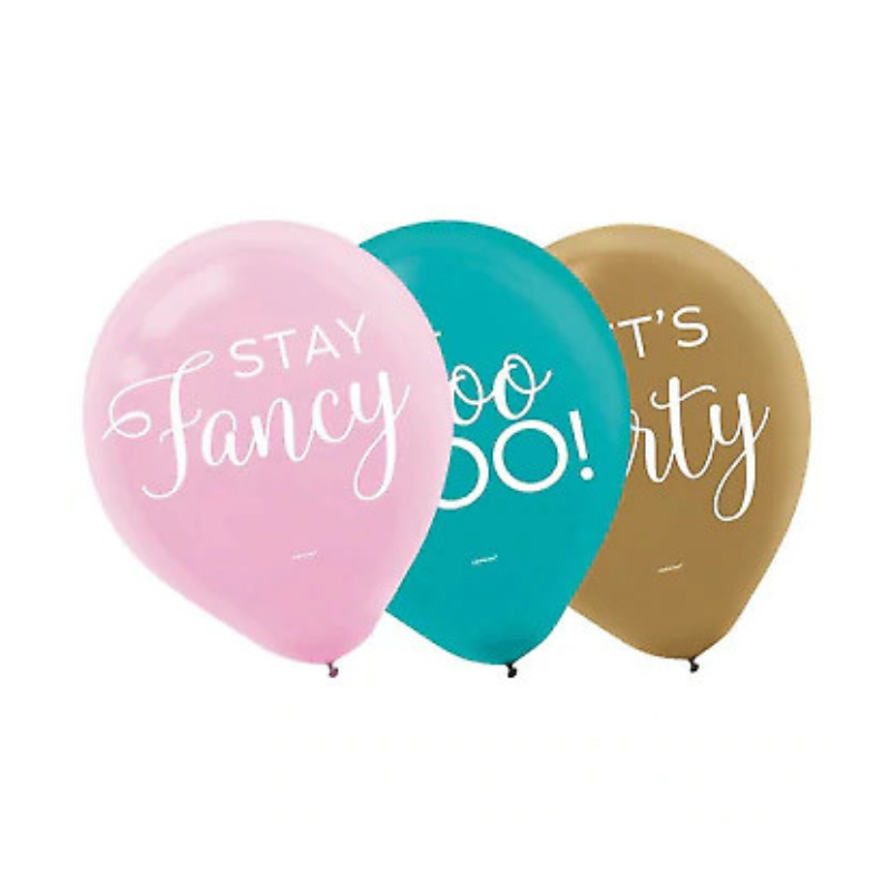 12" Let's Party Latex Balloons (15/Pack)