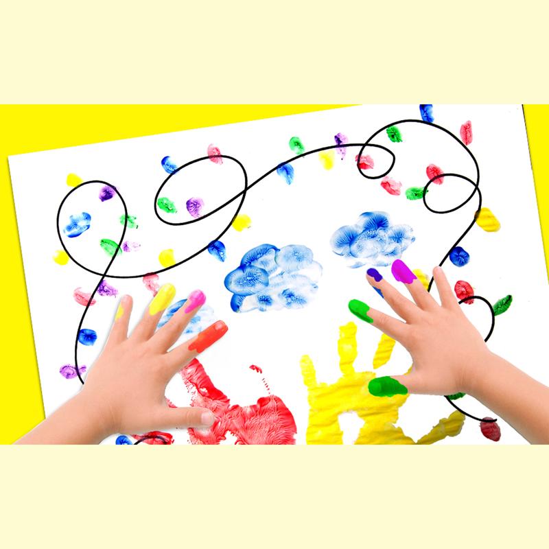 BAZIC 1.35 FL OZ (40 ml) 4 Color Finger Paint