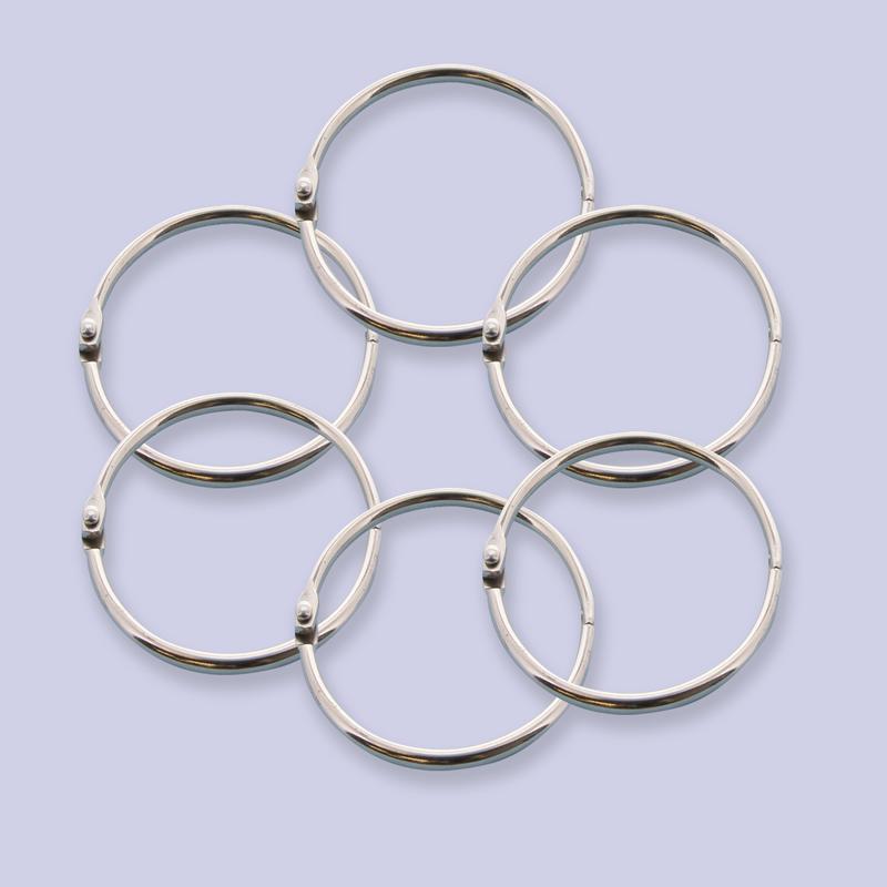 BAZIC 1.5" Metal Book Rings (8/Pack)