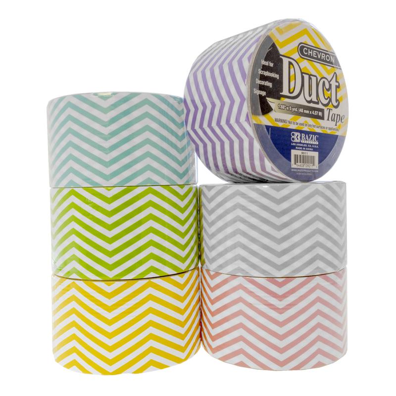 BAZIC 1.88" X 5 Yards Chevron Series Duct Tape