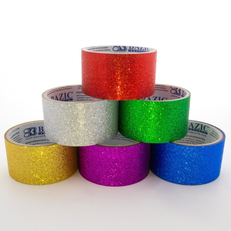 BAZIC 1.88" X 3 Yards Glitter Tape