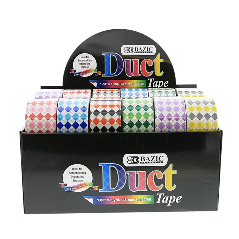 BAZIC 1.88" X 5 Yards Plaid Series Duct Tape