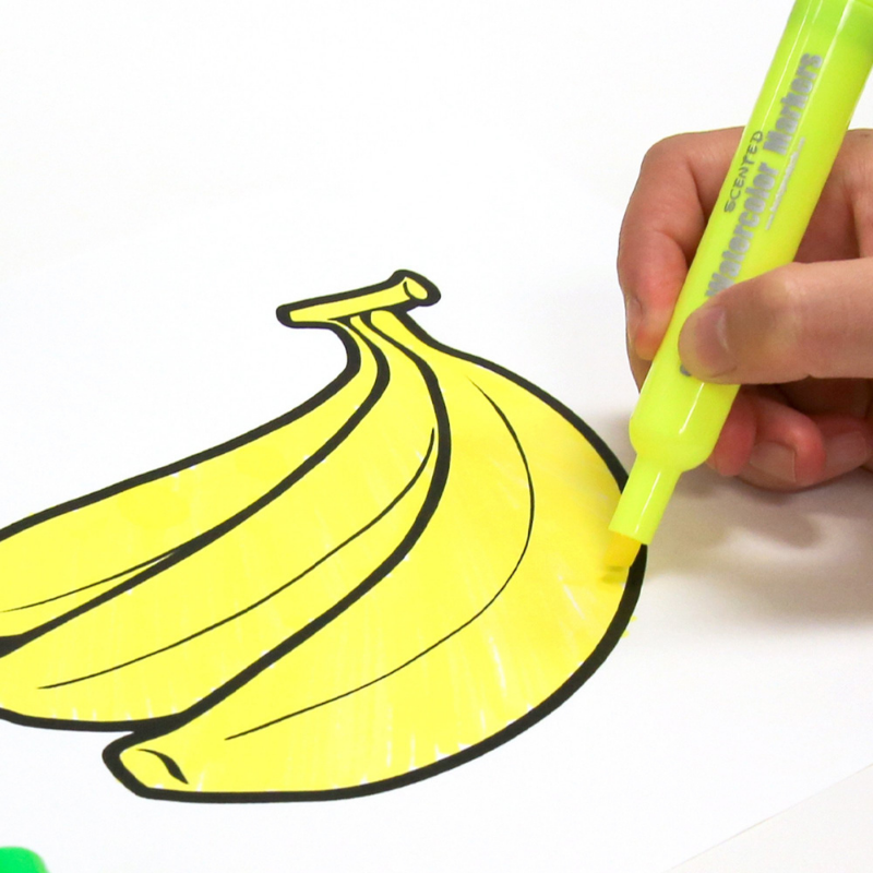 BAZIC 10 Color Washable Scented Markers