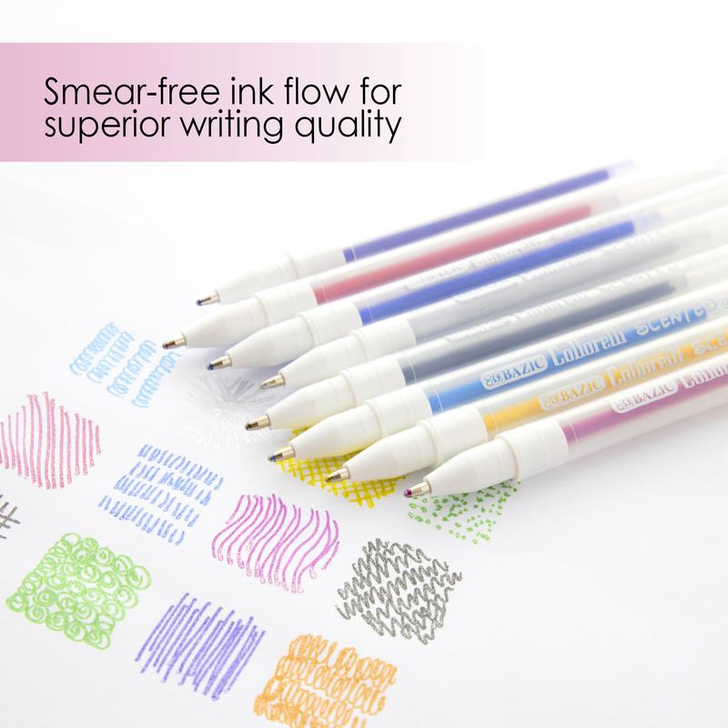 BAZIC 10 Scented Glitter Color Collorelli Gel Pen